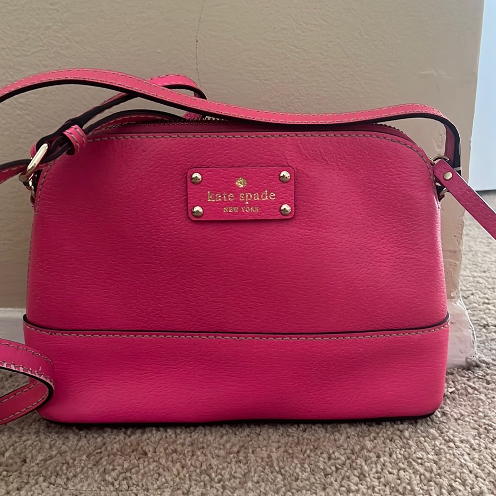 Pink Kate Spade Leather Crossbody
